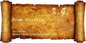 Knab Gizella névjegykártya
